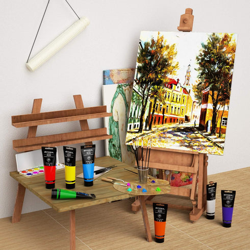 GOTIDEAL Acrylic Paint Titanium White Tubes(250ml, 8.79 oz) Non Toxic Non Fading,Rich Pigments for Painters, Adults & Kids, Ideal for Canvas Wood ...