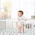 Navy Blue, Aqua and Grey Aztec Baby or Toddler Fitted Crib Sheet for Mountains Collection by Sweet Jojo Designs...