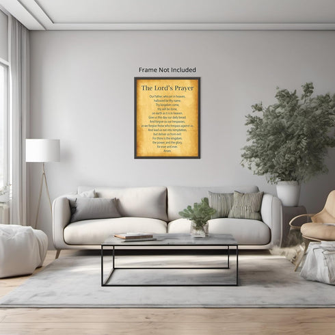 Posterizer 1 pcs-The Lord's Prayer-Religious and Spiritual-Religious Posters-Gifts for Christians-Decor for Church, Sunday School Classroom- unfra...