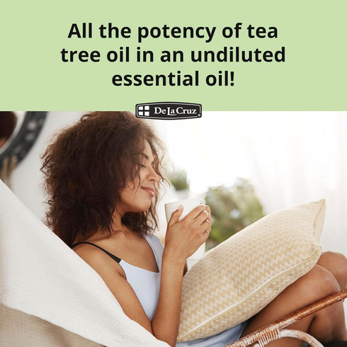 De La Cruz 100% Pure Tea Tree Essential Oil from Australia - Steam Distilled for Aromatherapy - 1 FL OZ (30 mL)...