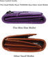 AINIMOER Small Leather Wallet for Women, Slim Compact Credit Card Holder RFID Blocking Wallets Organizer with Coin Pocket, Lichee Purple...
