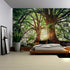 ENJOHOS Dark Green Landscape Nature Tapestry Home Decor Extra Large Wall Hanging Tree Tapestry Enchanted Forest Backdrop for Bedroom Living Room I...