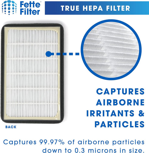 Fette Filter - FLT4010 Replacement Filter Compatible with GermGuardian Filter A for Models AC4010 & AC4020 Series and Black + Decker Model BXAP040...