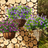 Artificial Flowers, Fake Outdoor UV Resistant Plants Faux Plastic Greenery Shrubs Indoor Outside Hanging Planter Home Kitchen Office Wedding, Gard...