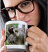 3dRose Brown-Throated Sloth Wildlife, Corcovado Costa Rica-SA22 JGS0021-Jim Goldstein Two Tone Mug, 11 oz, Black/White...