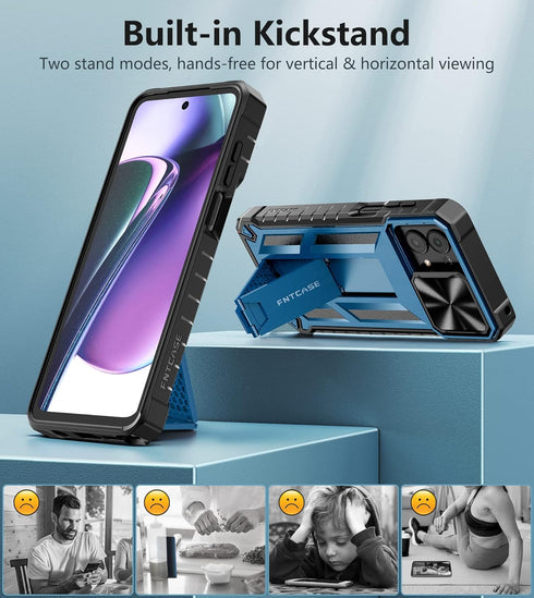 FNTCASE for Moto G Stylus-5G-2023 Case: Military Grade Drop Protection Cell Phone Cover with Kickstand & Slide | Rugged Shockproof Protective Bump...