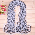 Sugar Skulls Print Scarf Shawl Halloween Large Fashion Scarves for Women (2 skull)...