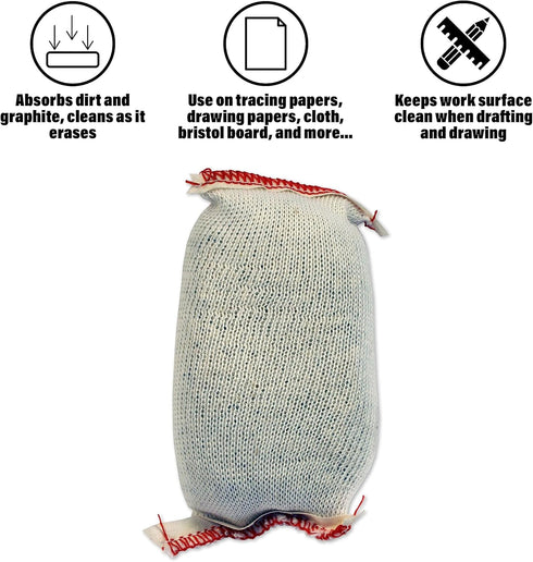 Westcott Dry Cleaning Pad, 6.75" x 4" (DCP-1), White...