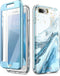i-Blason Cosmo Glitter Clear Bumper Case for iPhone 8 Plus/iPhone 7 Plus, Blue...