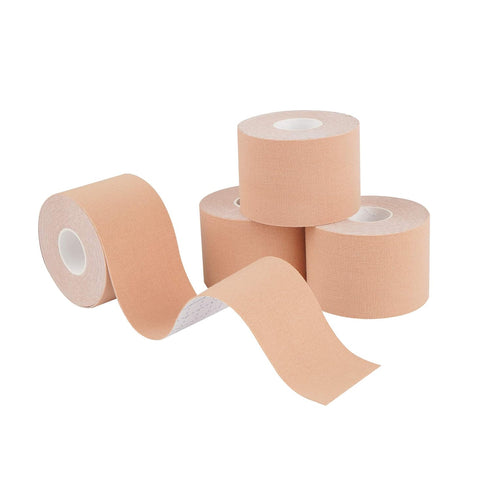 Kinesiology Tape 4 Rolls K Sports Tape for Knee Support and Muscle Pain Relief, Uncut Physio Tape Elastic Therapeutic Designed for Athletes Injury...