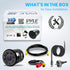 Pyle PLCM12 Rearview Backup Parking Assist Camera (Waterproof Night Vision Cam, Distance Scale Line Display, Flush Mount)...