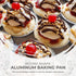 KitchenDance Disposable Aluminum Foil Tart Pan - 3 Inches Round Aluminum Foil Individual Pie Pans for Pies and Tarts - Baking Pans Perfect for Bak...