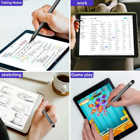 Stylus Pen for iPad 9th&10th Generation-2X Fast Charge Active Pencil Compatible with 2018-2024 Apple iPad Pro11&12.9&13'', iPad Air 3/4/5/6,iPad 6...