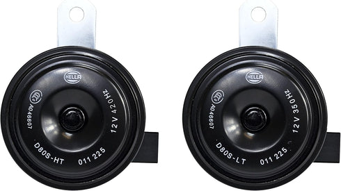 HELLA 011225881 Black 77mm 12V BX Disc Horn Kit (Toyota)...