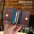 RFID Blocking Front Pocket Minimalist Slim Leather Bifold Wallet Credit Card Case Holder ID Window...