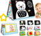 Tummy Time Mirror Baby Toys Infant Toys Black and White High Contrast Baby Crinkle Toys 0-6 Months with Teether - Montessori Newborn Sensory Toys ...