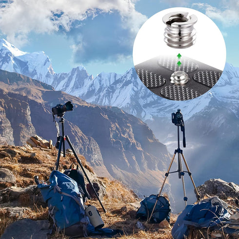 ledmomo 1/4" to 3/8" Camera Tripod Thread Adapter Convert Nut Screw Adapter(10PCS)...