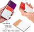Sublimation Blanks Phone Wallet - PU Leather Card Holder for Back of Phone Stick on iPhone Android HTV Friendly DIY Blanks for Vinyl Projects (Whi...