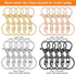 20pcs Lobster Claw Clasps Keychain for Jewelry Making,Metal Lobster Clasp Lobster Claw Clasps Hook with Flat Split Keychain Ring with Swivel Trigg...