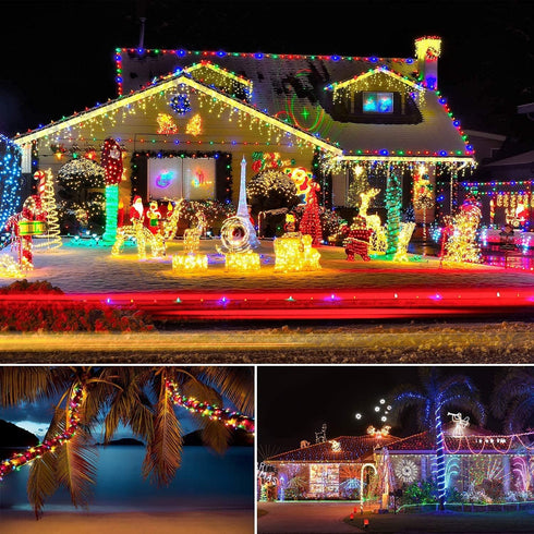 LED Rope Lights Battery Operated String Lights-40Ft 120 LEDs 8 Modes Outdoor Waterproof Fairy Lights Dimmable/Timer with Remote for Camping Party ...