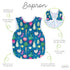 BapronBaby Organic Produce Bapron - No Neck Tie Safer Bib for Baby & Toddler - Soft Waterproof Stain Resistant - Machine Washable - Sz Preschool 3...