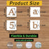 2 Inch Alphabet Letter Stencils, 65 Pcs Reusable Plastic Letter Number Symbol Interlocking Drawing Template Kit for Painting on Wood, Wall, Fabric...