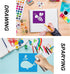 24 Piece Stencils for Kids Stencils for Painting Sidewalk Chalk Stencils Outdoor Garden Themed Stencils Animal Style Collection-8in...