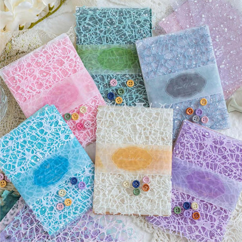 WENSIDUO 186Pcs Craft Textured Scrapbook Paper, Mesh Fabric Scrapbooking Supplies DIY Paper Stickers Craft Kits Collage Materials for Junk Journal...