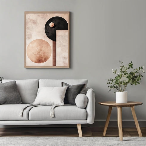 Posterizer 1 pcs-minimalist, geometric design-gold and black 2-Abstract & Modern Art-Gift for Men Women Teens-Chic Home Decor- unframed wall art...