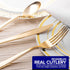 75 Pieces Heavy Duty (Gold) Plastic Silverware Set, Disposable Cutlery Set, Great for Parties, Weddings, and Catering, Flatware Utensils Included:...