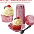 5.5 Oz Foil Muffin Cups Muffin Tins 50 Pack,LNYZQUS Jumbo Cupcake Liners With Lids,Disposable Ramekins Pans Cupcake Cups Wrappers,Cupcake Baking C...