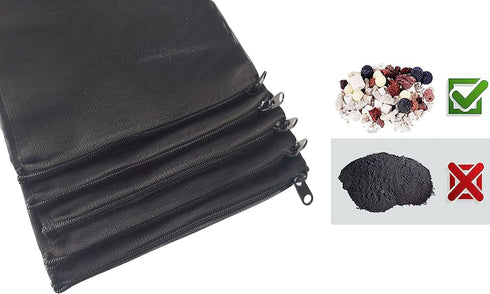 10 Pack1mm Mesh Holes Aquarium Filter Bags, Fish Tank Media Mesh Bags with Plastic Zipper for Charcoal Media, Bio Balls, Ceramic Rings, Ammonia Re...