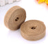Pangda 2 Rolls Natural Burlap Fabric Ribbon Wedding Events DIY Craft Ribbon Brown Rustic Ribbon for Floral Garland Scrapbook Wrapping Home Decor, ...