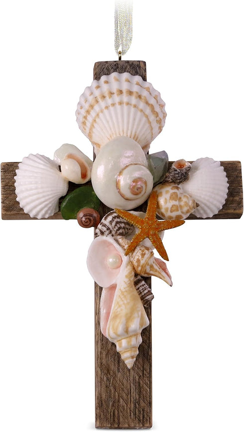 Hallmark Keepsake Christmas Ornament 2018 Year Dated, Cross of The Sea, Porcelain...
