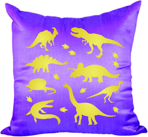 Dinosaur Silhouette Stencil, 6.5 x 6.5 inch (M) - Kids Animal Jurassic Extinct Stencils for Painting Template...