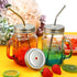 Mudder 8 Pieces Metal Regular Mouth Mason Canning Jar Lids with Straw Hole Leak Proof Reusable Jar, 2.7 Inch (Silver)...