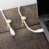 Cable Anchors for Desk Organization Gold | Premium Aluminum Cord Organizers | Charger + Cable Management Clips for Home & Office | Stylish, Sturdy...