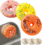 3 Pack Cute Cleaning Sponges Set with Suction Cup, Round Soft Sponge High Efficient Absorbing for Showering, Dishwashing & Cleaning for Household,...