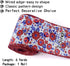 2.5Inch 6 Yard Red White Blue Patriotic Ribbon Floral ribbon Floral Wired Ribbon for 4th of July, Independence Day, Memorial Day, Wreath Making DI...