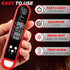 Meat Thermometer Instant Read for Grill and Cooking, Fast & Precise Digital Food Thermometer with Backlight, Magnet, Calibration, and Foldable Pro...