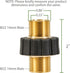 Pressure Washer Adapter Set, M22-14mm Male Fitting to M22-14mm Male Swivel, 5000PSI Pressure Washer Hose Thread Kit...