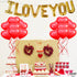KatchOn, I Love You Balloons and Heart Balloon - 16 Inch, Pack 28 | Red Heart Balloons for Romantic Decorations Special Night | I Love You Decorat...