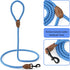 Mile High Life | Mountain Climbing Dog Rope Leash with Heavy Duty Metal Sturdy Clasp | Genuine Leather Tailored Connection with Strong Stitches (S...