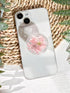 Pressed Natutal Flowers Phone Grip Holder, Expandible Collapsible Transparent Cell Phone Accessory, Dried Natural Flowers Phone Stand, Phone Charm...