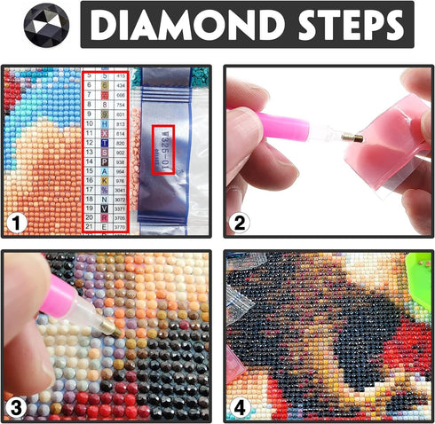 Yomiie 5D Diamond Painting Moon Tree Full Drill by Number Kits, Abstraction DIY Paint with Diamonds Arts Rhinestone Embroidery Craft for Home Room...