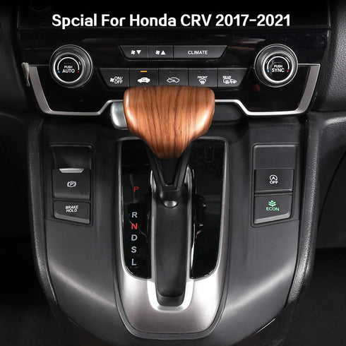 AntBooBoo for Honda CRV CR-V 2017 2018 2019 2020 2021 2022 Gear Shift Knob Cover Peach Wood Grain Interior Decoration for CR V (Gear Shift Knob Co...