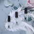 6PCS Empty Nail Polish Bottles with Funnel, Empty Fingernail Polish Bottles Glass Rectangle with Brush & Mixing Balls Black (15ML)...