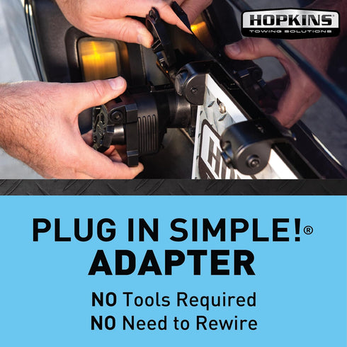 Hopkins Towing Solutions 47385 Multi-Tow 7 Blade to 5 Flat and 4 Flat Adapter...