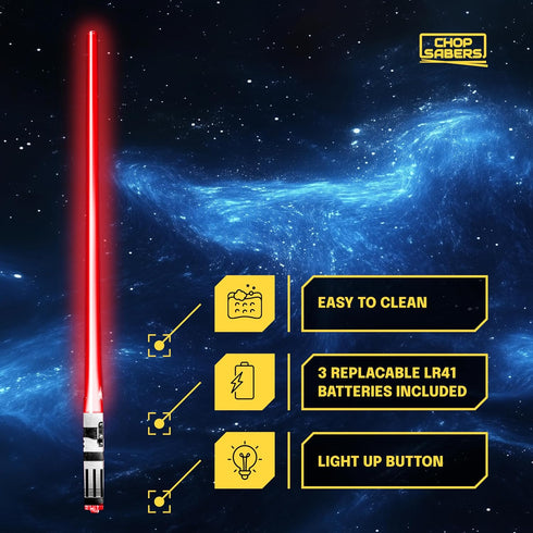LightSaber Chopsticks Light Up Saber Led (1 Pair, Red)...