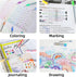 Colored Journal Planner Pens, Fine Point Gel Ink Drawing Pens, 28Pcs 0.5mm,Quick Dry,Japanese Style Smooth Writing Fineliner Pen for Bullet Journa...